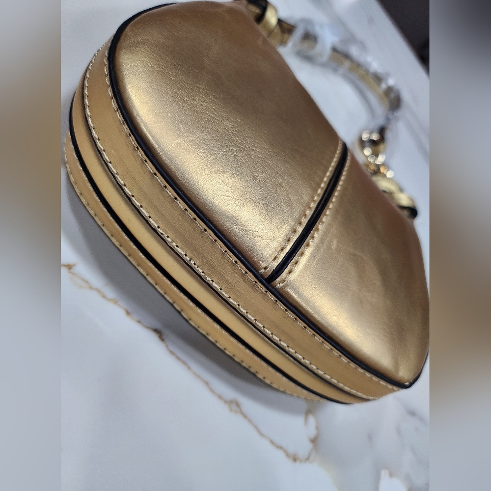 Topshop gold shoulder bag - Picture 4 of 9